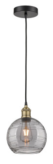 Edison One Light Mini Pendant in Black Antique Brass (405|6161PBABG12138SM)