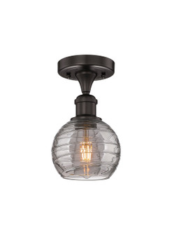 Edison One Light Semi-Flush Mount in Oil Rubbed Bronze (405|6161FOBG12136SM)