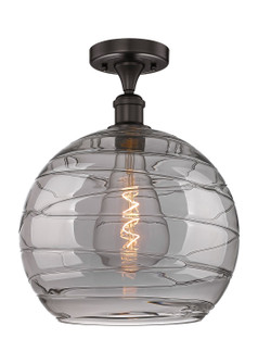 Edison One Light Semi-Flush Mount in Oil Rubbed Bronze (405|6161FOBG121314SM)