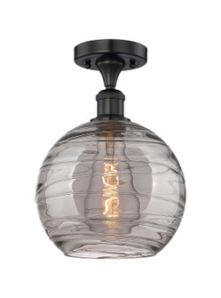 Edison One Light Semi-Flush Mount in Matte Black (405|6161FBKG121310SM)