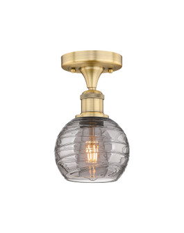 Edison One Light Semi-Flush Mount in Brushed Brass (405|6161FBBG12136SM)