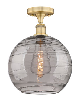 Edison One Light Semi-Flush Mount in Brushed Brass (405|6161FBBG121312SM)