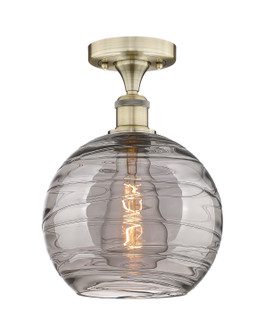 Edison One Light Semi-Flush Mount in Antique Brass (405|6161FABG121310SM)