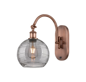 Ballston One Light Wall Sconce in Antique Copper (405|5181WACG12138SM)