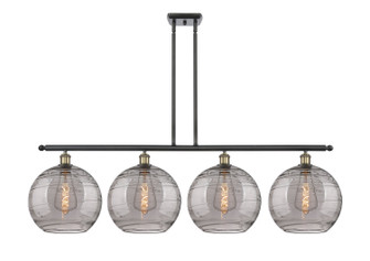 Ballston Four Light Island Pendant in Black Antique Brass (405|5164IBABG121312SM)