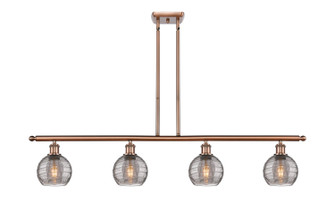 Ballston Four Light Island Pendant in Antique Copper (405|5164IACG12136SM)