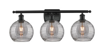 Ballston Three Light Bath Vanity in Matte Black (405|5163WBKG12138SM)