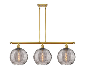 Ballston Three Light Island Pendant in Satin Gold (405|5163ISGG121310SM)