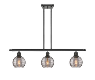 Ballston Three Light Island Pendant in Oil Rubbed Bronze (405|5163IOBG12136SM)