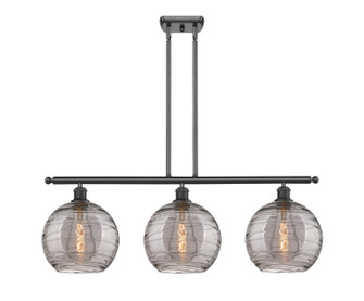 Ballston Three Light Island Pendant in Matte Black (405|5163IBKG121310SM)