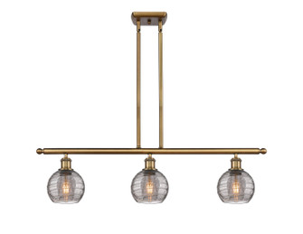 Ballston Three Light Island Pendant in Brushed Brass (405|5163IBBG12136SM)