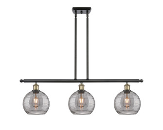Ballston Three Light Island Pendant in Black Antique Brass (405|5163IBABG12138SM)