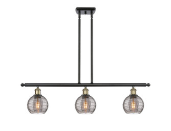 Ballston Three Light Island Pendant in Black Antique Brass (405|5163IBABG12136SM)