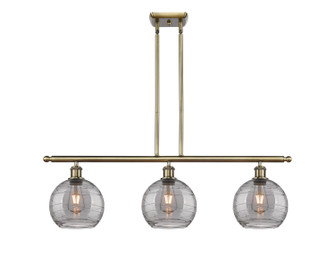 Ballston Three Light Island Pendant in Antique Brass (405|5163IABG12138SM)