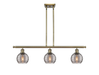 Ballston Three Light Island Pendant in Antique Brass (405|5163IABG12136SM)
