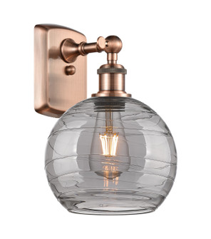 Ballston One Light Wall Sconce in Antique Copper (405|5161WACG12138SM)