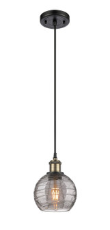 Ballston One Light Mini Pendant in Black Antique Brass (405|5161PBABG12136SM)