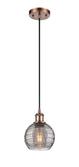 Ballston One Light Mini Pendant in Antique Copper (405|5161PACG12136SM)