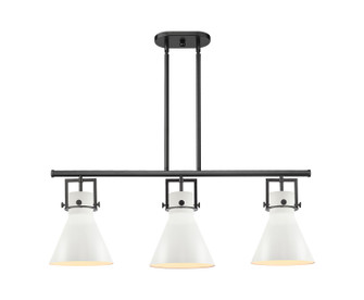 Downtown Urban Three Light Island Pendant in Matte Black (405|4113IBKM41110W)