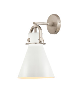 Downtown Urban One Light Wall Sconce in Satin Nickel (405|4101WSNM4118W)