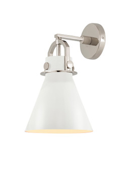 Downtown Urban One Light Wall Sconce in Polished Nickel (405|4101WPNM4118W)