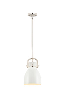 Downtown Urban One Light Mini Pendant in Polished Nickel (405|4101SSPNM4128W)