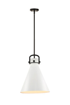 Downtown Urban One Light Pendant in Matte Black (405|4101SLBKM41114W)