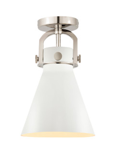 Downtown Urban One Light Flush Mount in Polished Nickel (405|4101FPNM4118W)