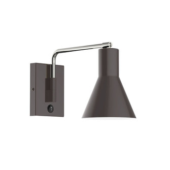 Flare LED Swing Arm Wall Light in Architectural Bronze w/Brushed Brass (518|SWA4365191L10)