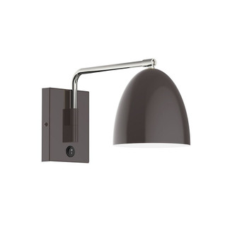 Jill LED Swing Arm Wall Light in Slate Gray w/Brushed Brass (518|SWA4174091L10)