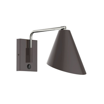 Jasmine LED Swing Arm Wall Light in Slate Gray w/Brushed Brass (518|SWA4154091L10)