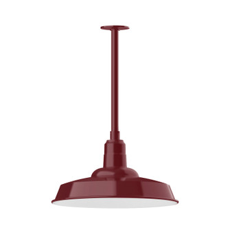Warehouse LED Pendant in Barn Red (518|STB18555T36L13)