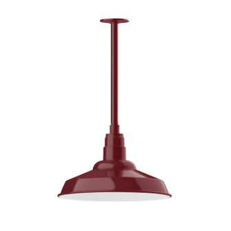 Warehouse LED Pendant in Forest Green (518|STB18442L13)