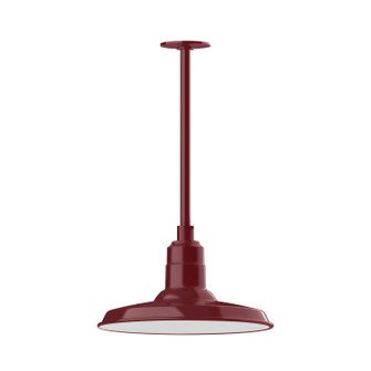 Warehouse LED Pendant in Forest Green (518|STA18342H36L13)
