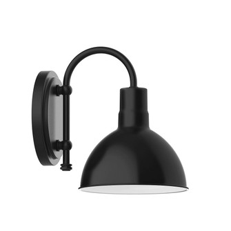 Deep Bowl LED Wall Sconce in Black (518|SCB11441W08L10)