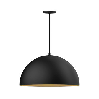 XL Choices LED Pendant in Black w/Gold Matte Interior (518|PEB2294175C24L14)