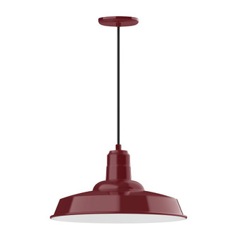 Warehouse LED Pendant in Barn Red (518|PEB18555C16L13)