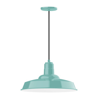 Warehouse LED Pendant in Sea Green (518|PEB18548W18L13)