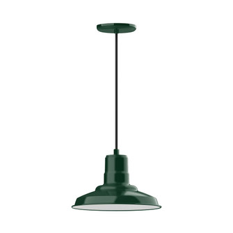Warehouse LED Pendant in Forest Green (518|PEB18242C12L12)