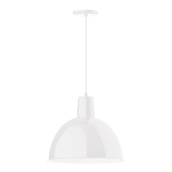 Deep Bowl LED Pendant in Painted Galvanized (518|PEB11749W16L13)