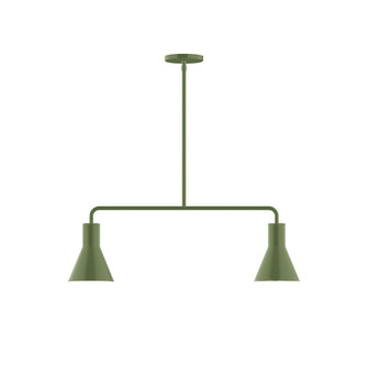 Flare LED Chandelier in Fern Green (518|MSG43622L10)