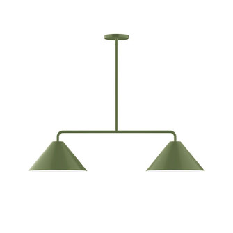 Axis LED Chandelier in Fern Green (518|MSG42222L10)