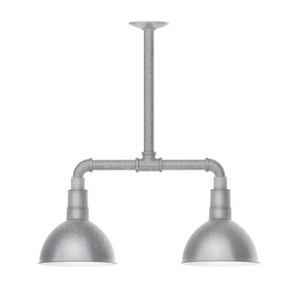 Deep Bowl LED Pendant in Painted Galvanized (518|MSB11449T36L10)