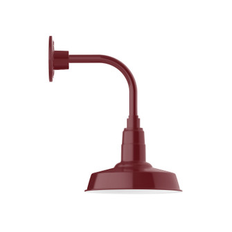 Warehouse LED Curved Arm Wall Light in Barn Red (518|GNT18155L12)