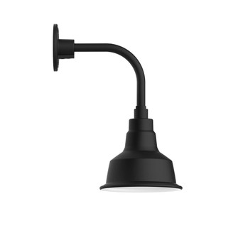Warehouse LED Curved Arm Wall Light in Black (518|GNT18041B03L10)