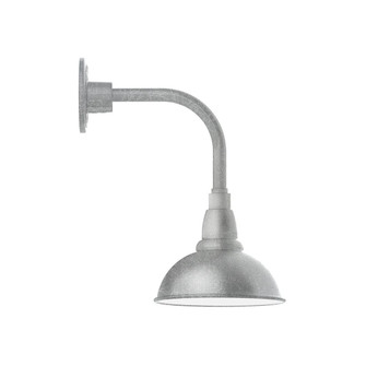 Cafe LED Curved Arm Wall Light in Painted Galvanized (518|GNT10549L10) Cafe LED Curved Arm Wall Light in Painted Galvanized (518|GNT10549L10)