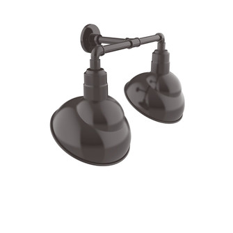 Emblem Two Light Straight Arm Wall Light in Architectural Bronze (518|GNR12151)