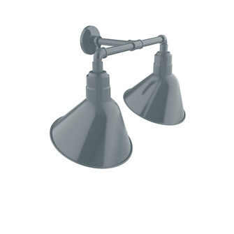 Angle LED Straight Arm Wall Light in Slate Gray (518|GNR10340L12)