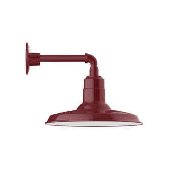 Warehouse LED Straight Arm Wall Light in Forest Green (518|GNN18342B01L13)