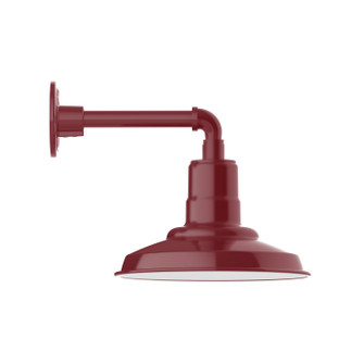 Warehouse LED Straight Arm Wall Light in Barn Red (518|GNN18255W12L12)